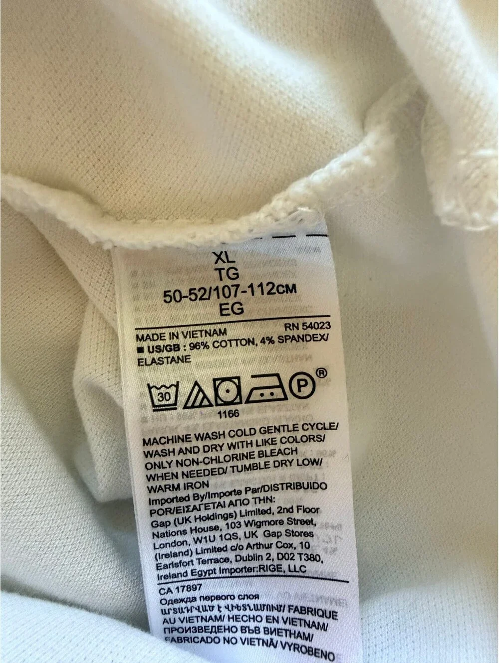 Banana Republic Performance Pique Polo Shirt White Gray Trim Men's XL